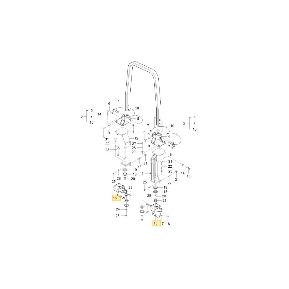Uchwyt łańcucha kontrolnego KIOTI T4373-97142