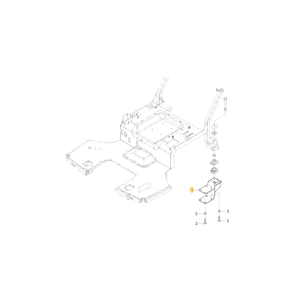 Uchwyt łańcucha kontrolnego KIOTI T4373-97142BB