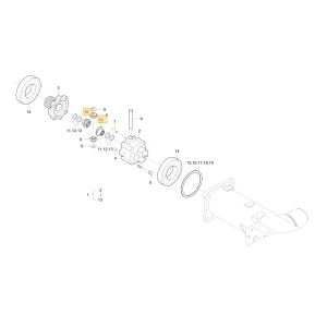 Koło zębate mechanizmu różnicowego bocznego KIOTI T4520-43141