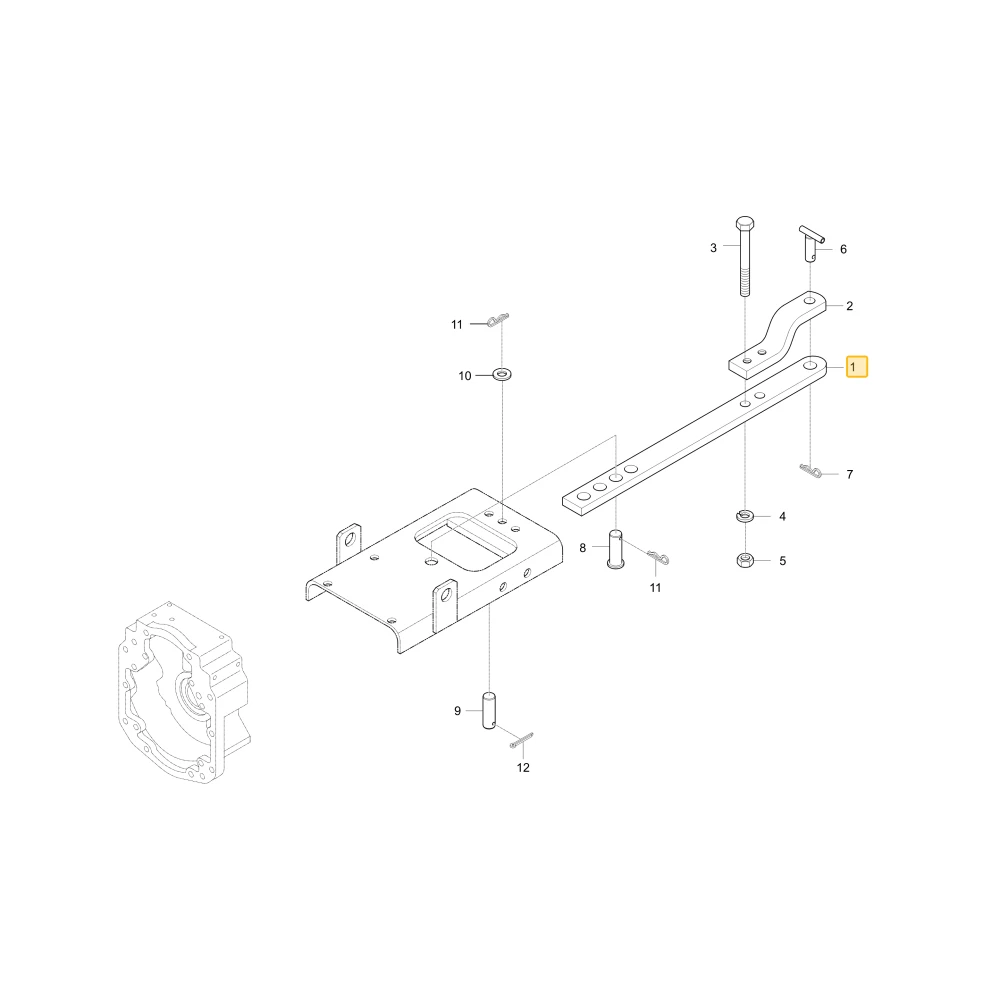 Belka zaczepowa U 1 KIOTI T4520-89511
