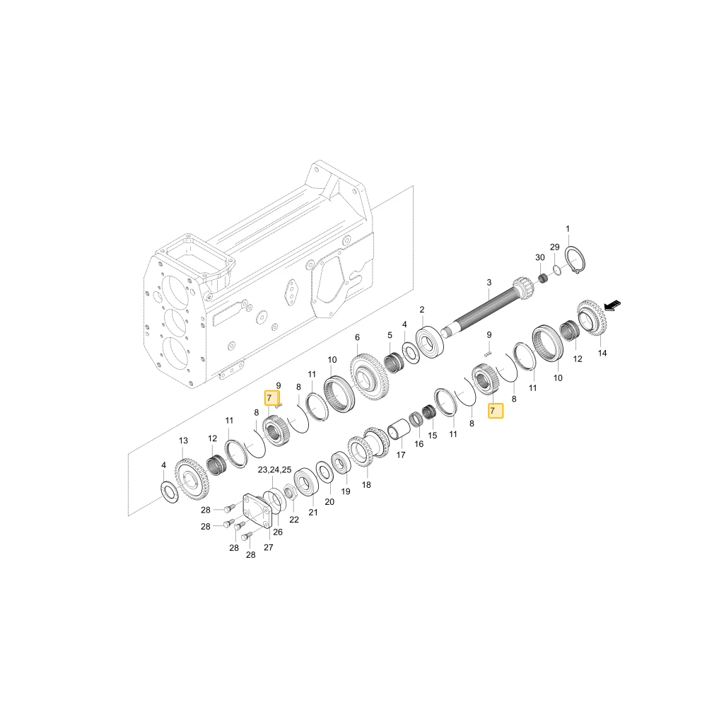 Piasta synchronizatora KIOTI T4601-21811