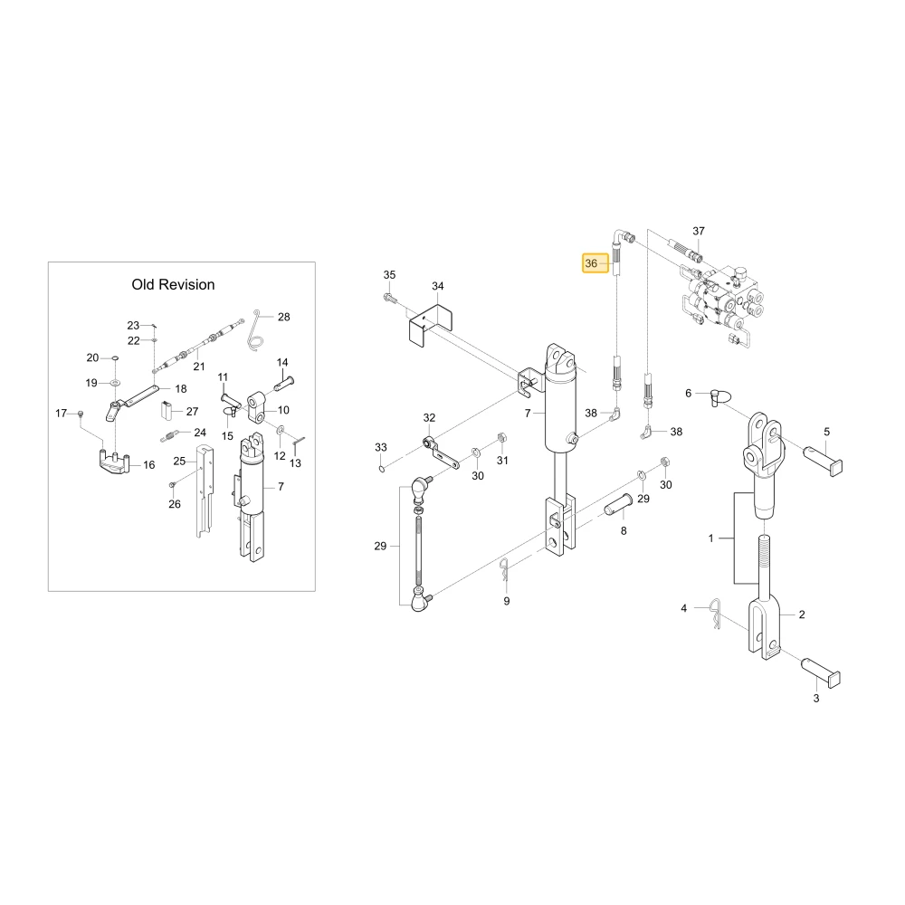 Wąż hydrauliczny RL2 KIOTI T4601-37281