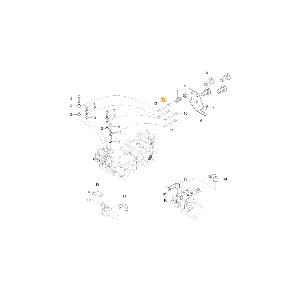 Rurka hydrauliczna C KIOTI T4601-90031