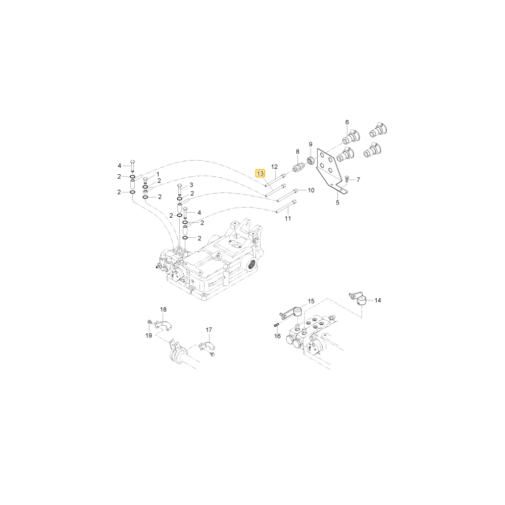 Rurka hydrauliczna D KIOTI T4601-90041