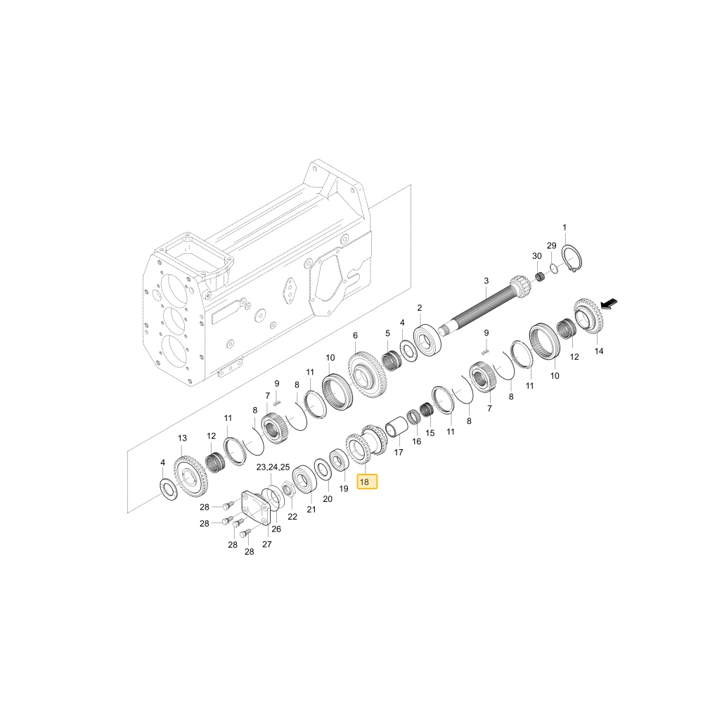 Koło zębate 26 26 KIOTI T4620-21643
