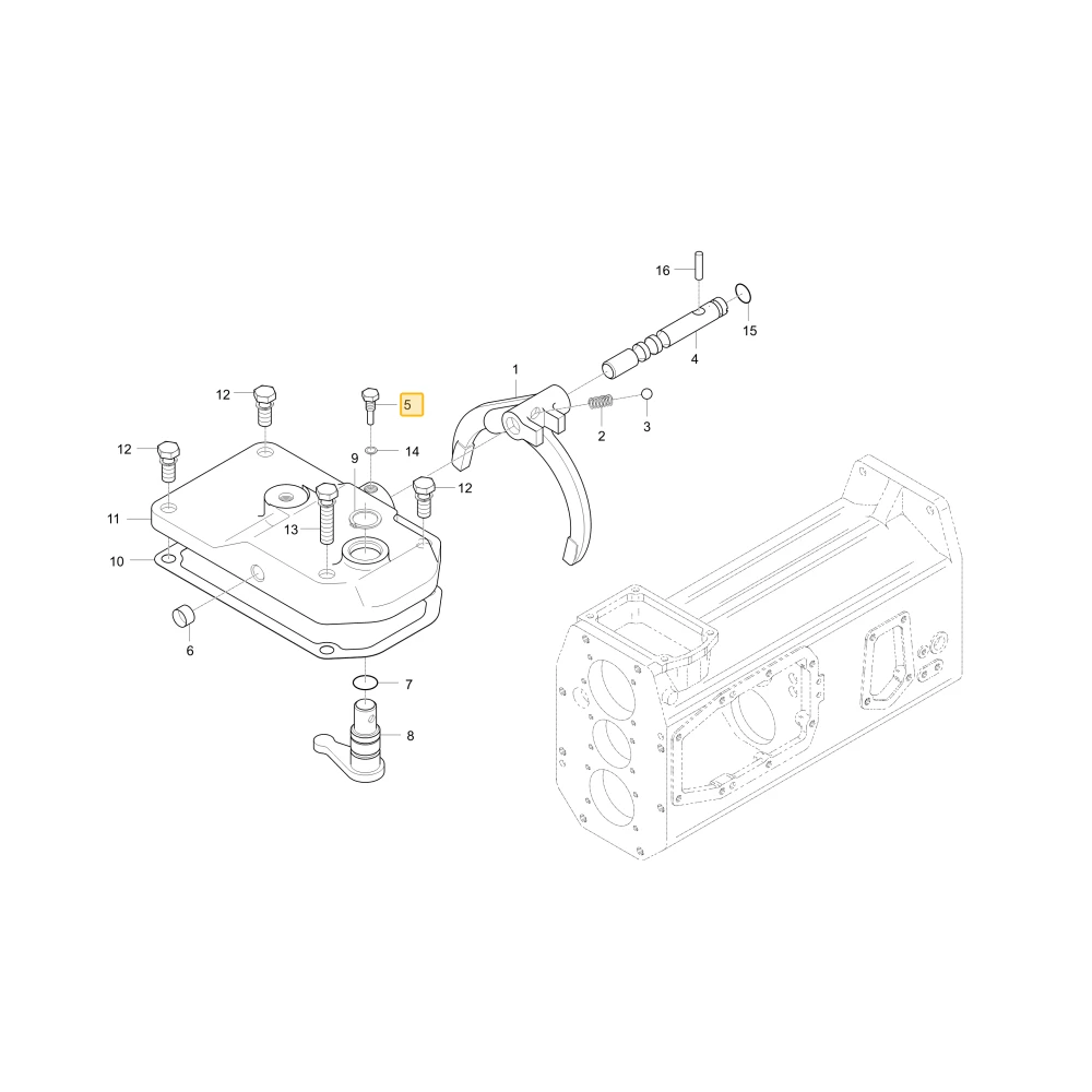 Wkręt ogranicznika KIOTI T4620-22171