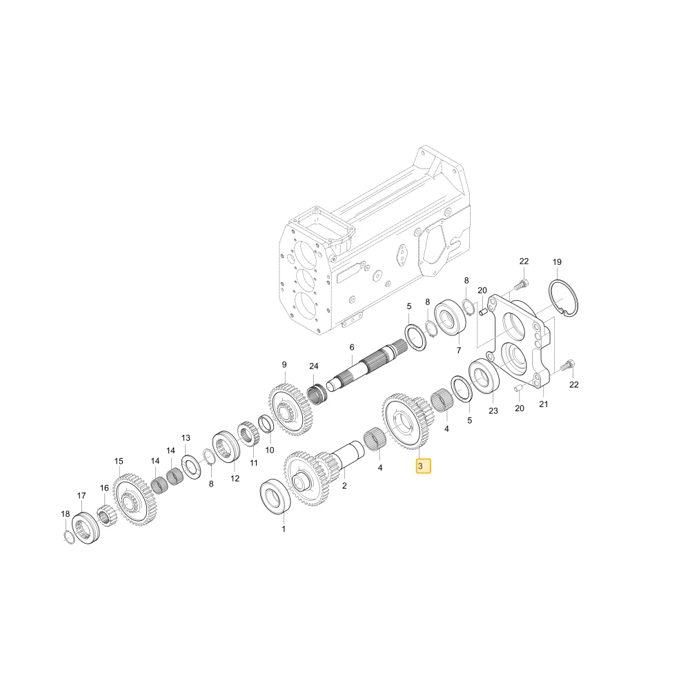 Koło zębate 43 21 KIOTI T4620-23523