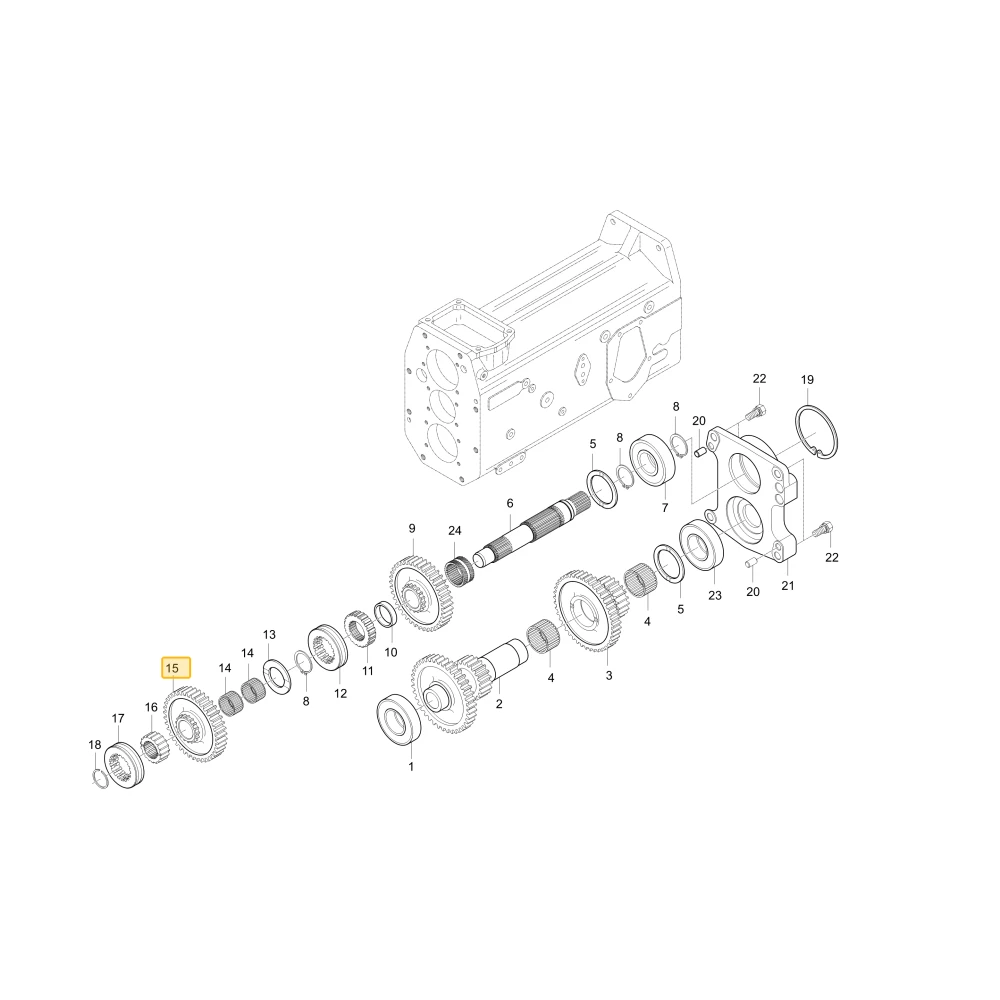 Koło zębate 39 17 KIOTI T4620-23622