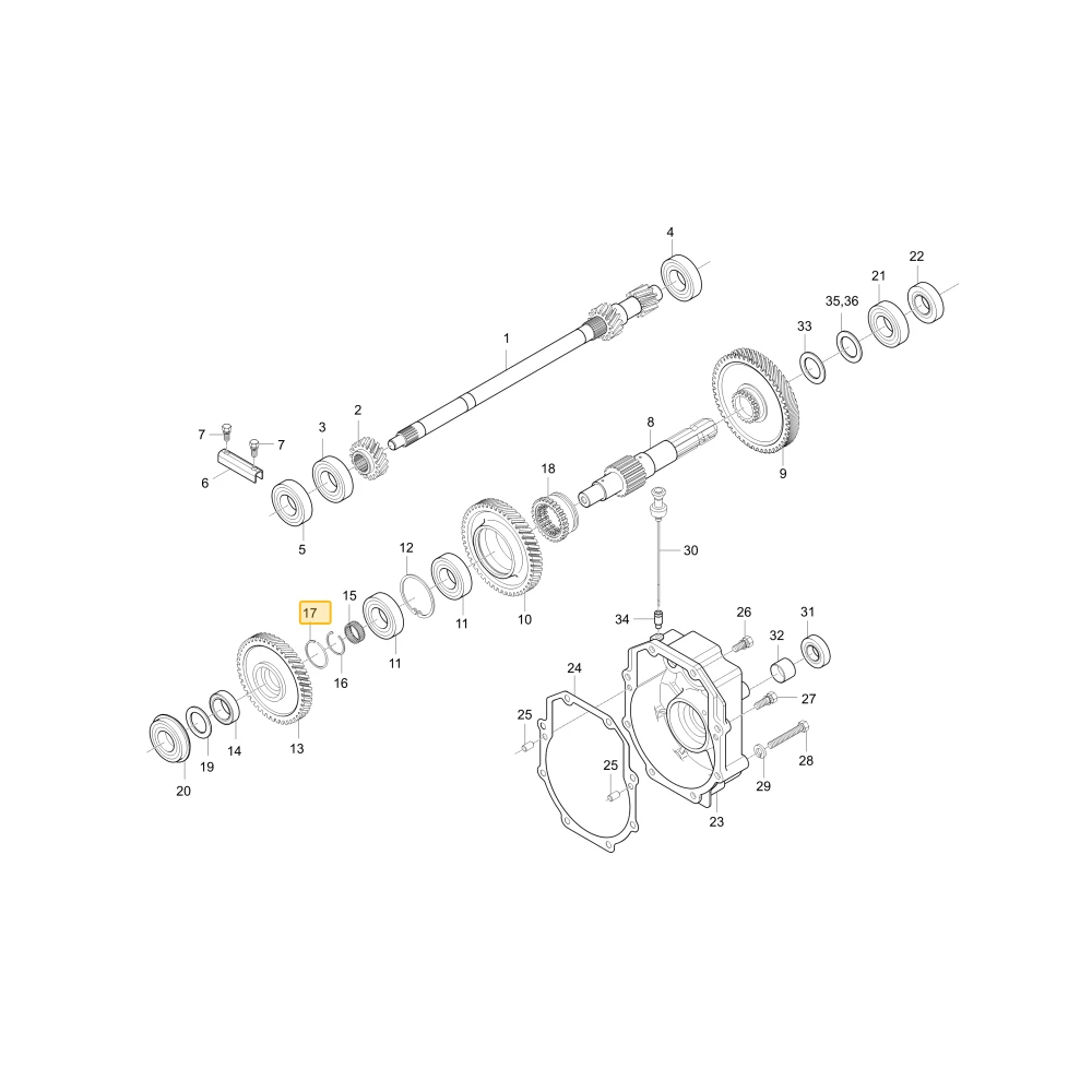 Pierścień zatrzasku KIOTI T4620-25181