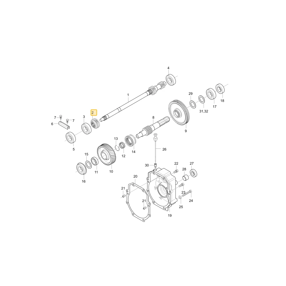 Koło zębate 18 KIOTI T4620-25242
