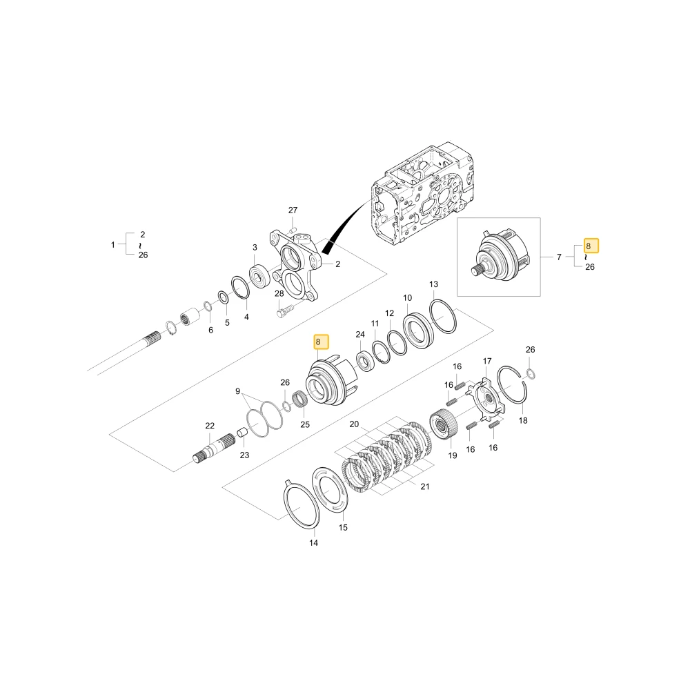 Korpus sprzęgła WOM KIOTI T4620-25613