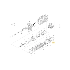 Pierścień zatrzasku KIOTI T4620-25751