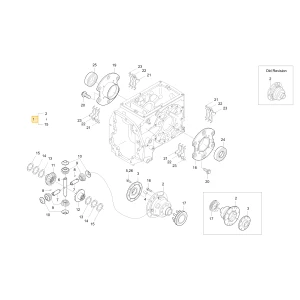Tylne urządzenie mechanizmu różnicowego KIOTI T4620-26103