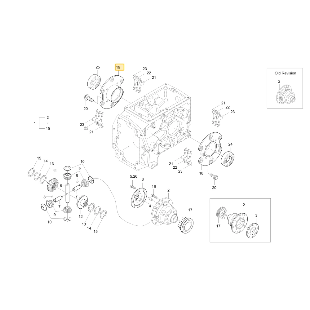Obudowa prawego łożyska mechanizmu różnicowego KIOTI T4620-26551