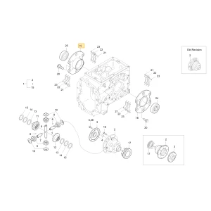 Obudowa prawego łożyska mechanizmu różnicowego KIOTI T4620-26551
