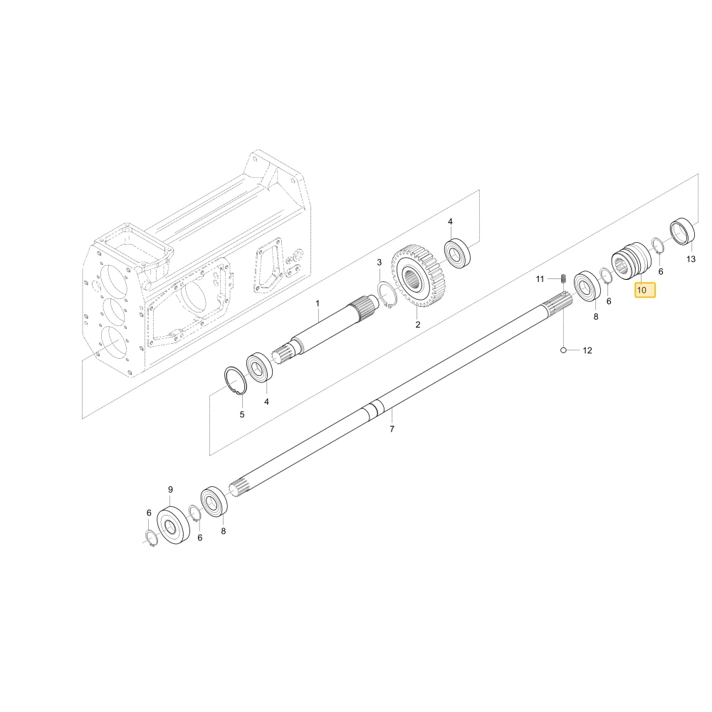 Mechanizm zmiany biegów napędowy 4WD KIOTI T4620-44542