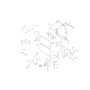 Uszczelka drzwi akumulatora KIOTI T4620-50273