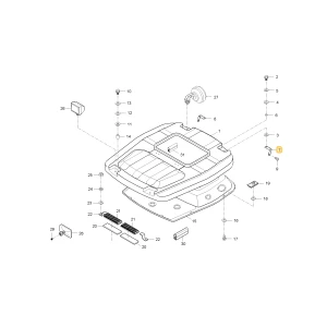 Wspornik zawiasu dachu KIOTI T4620-50471
