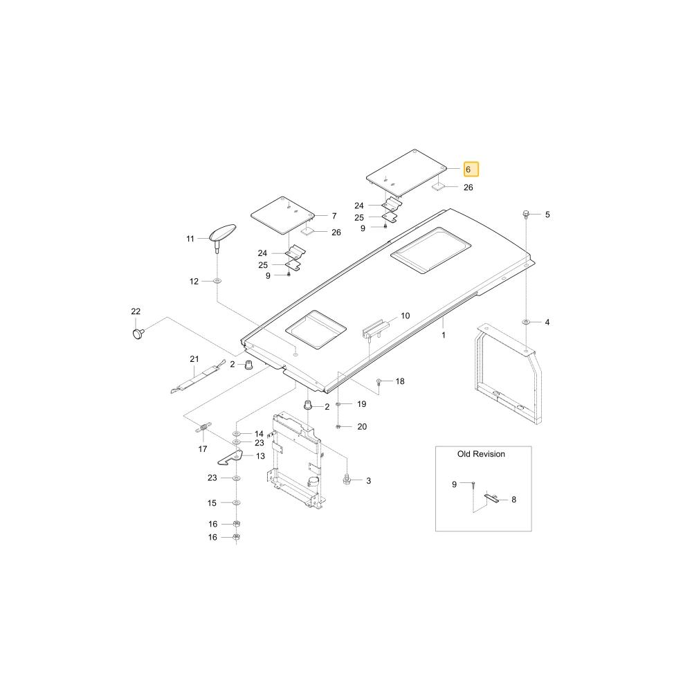 Pokrywa pomocnicza 2 KIOTI T4620-50713OE