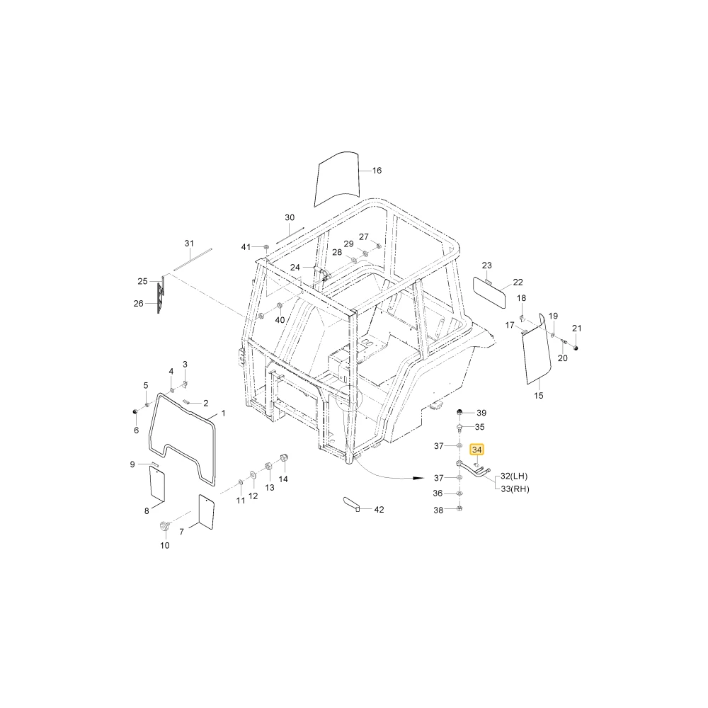 Poduszka gumowa 2 KIOTI T4620-50921