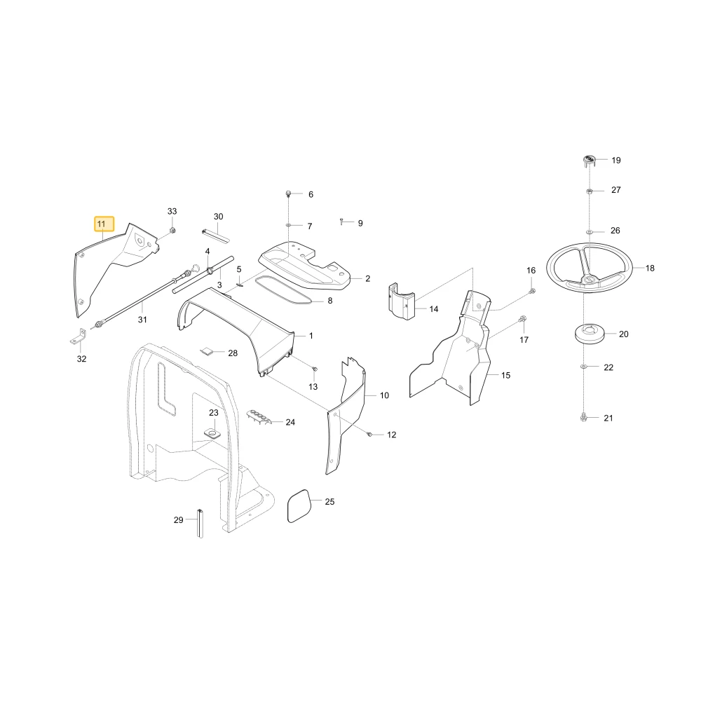 Prawa pokrywa INSTPN KIOTI T4620-55357