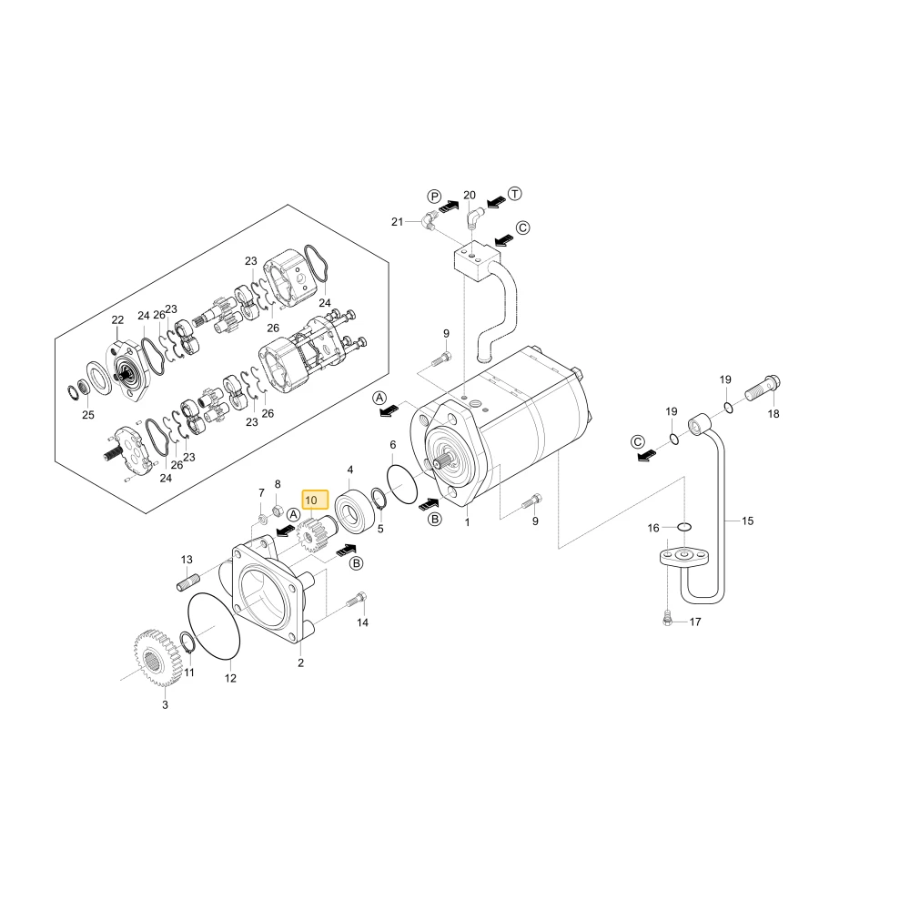 Koło zębate napędowe 17 KIOTI T4620-76031