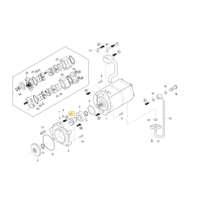 Koło zębate napędowe 17 KIOTI T4620-76031