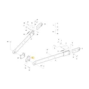 Sworzeń dolnego łącznika KIOTI T4620-85213BB