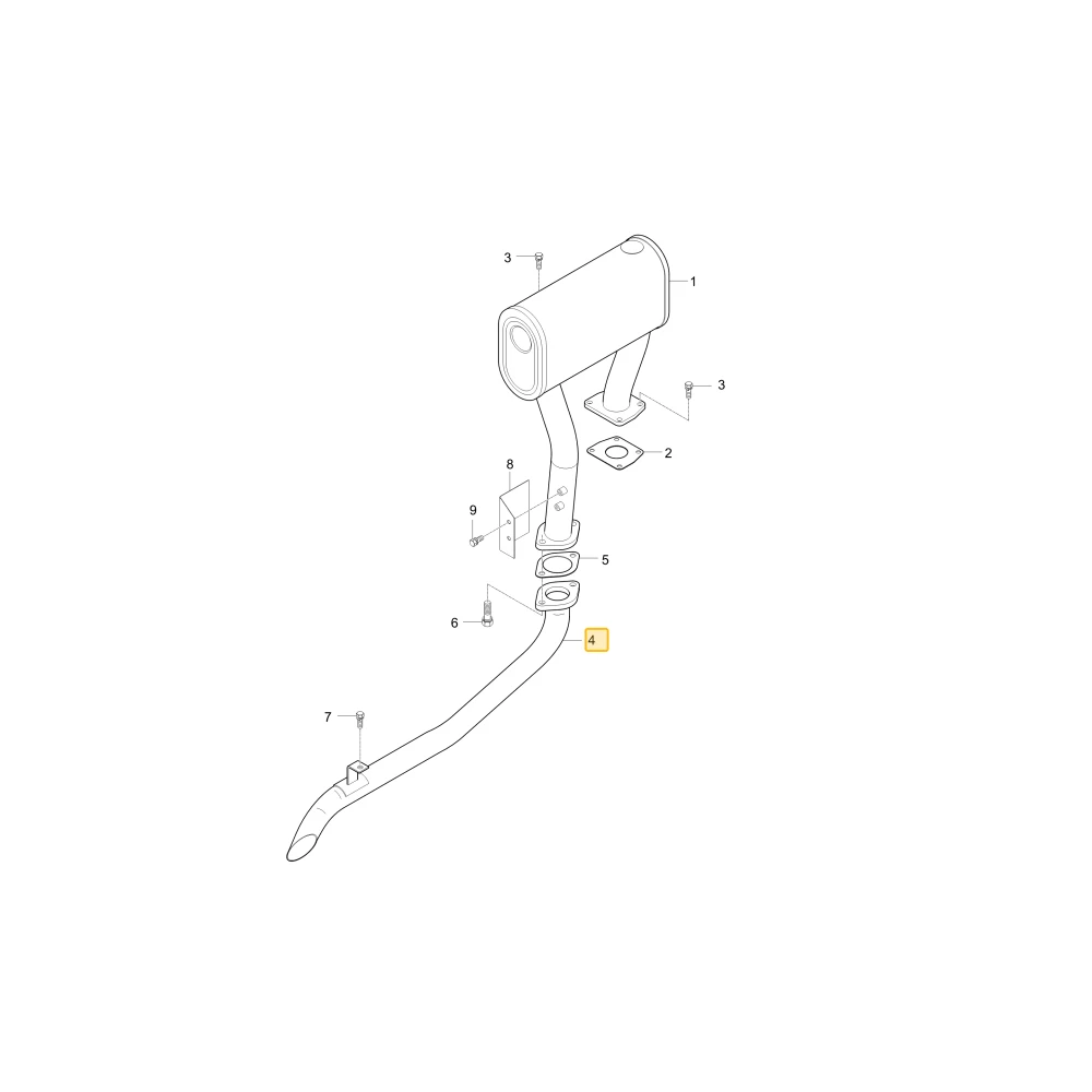 Rura wydechowa KIOTI T4624-12361