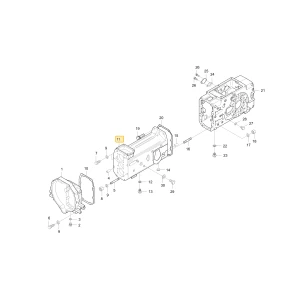 Środkowa obudowa KIOTI T4624-21153