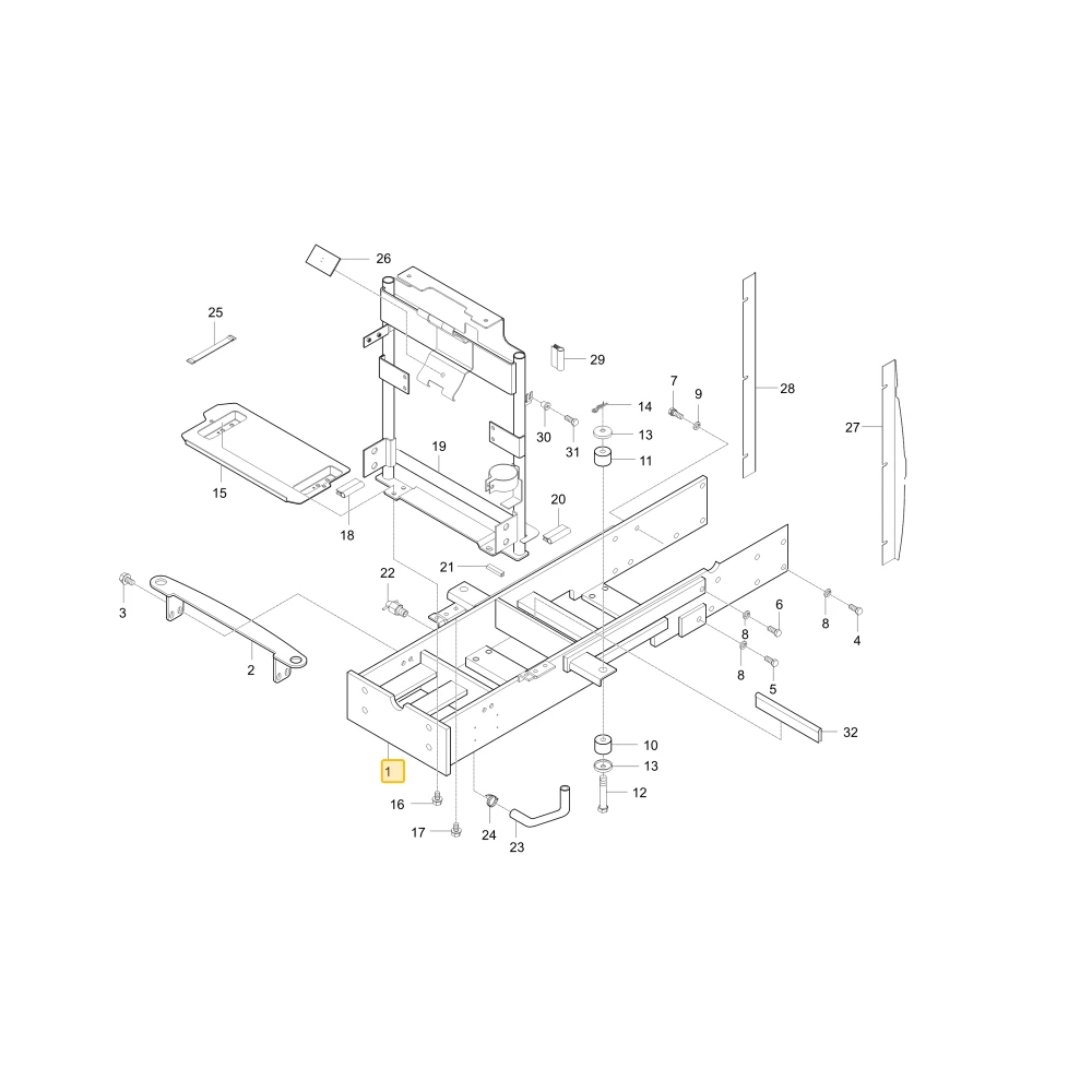 Rama Frontaxle KIOTI T4625-50015