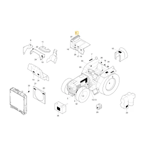 Naklejka sterująca Drawer KIOTI T4625-52251