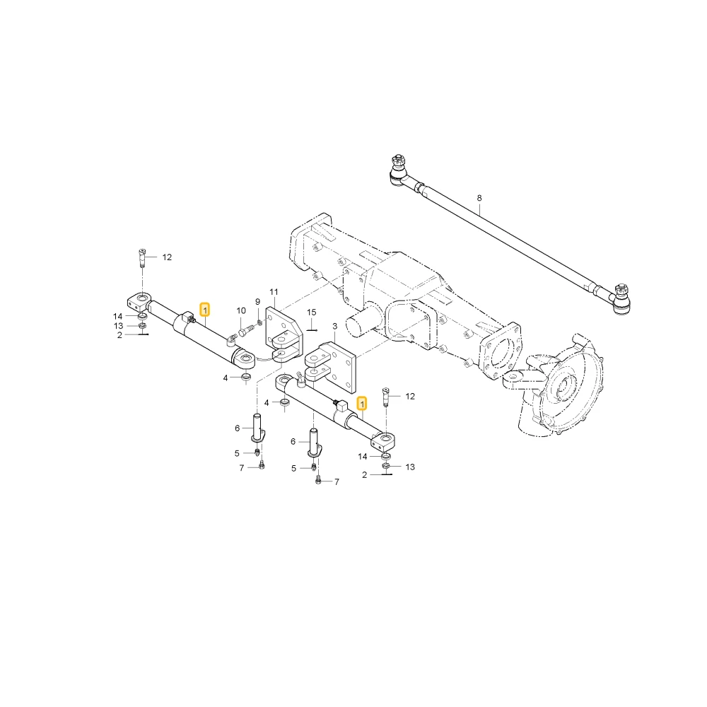 Siłownik kierowniczy KIOTI T4635-32201