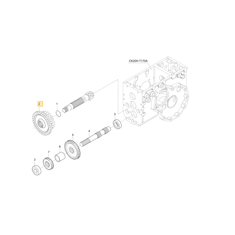 Koło zębate 32 18 KIOTI T4665-23521