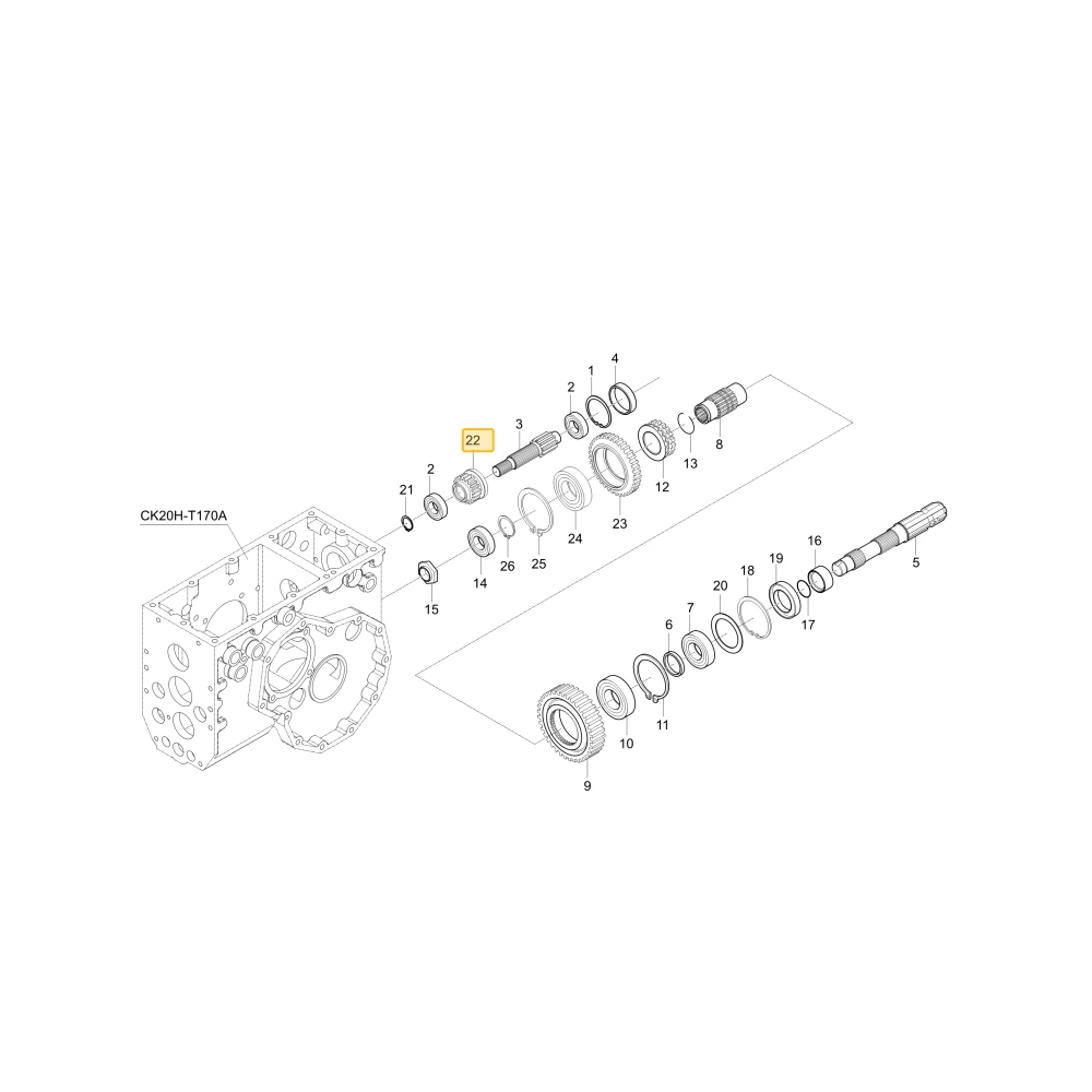 Koło zębate 18 KIOTI T4665-25251