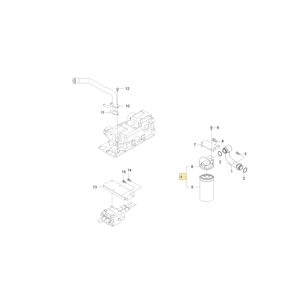 Filtr hydrauliczny KIOTI T4665-34001