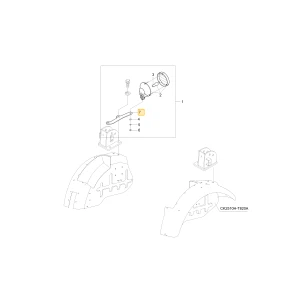 Wspornik podpory roboczej lampy KIOTI T4665-46621