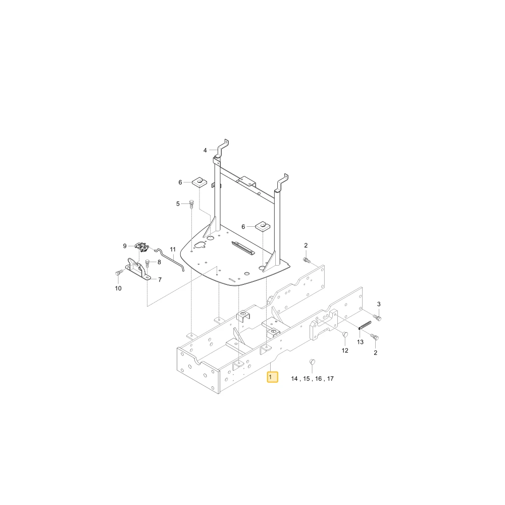 Rama Frontaxle KIOTI T4665-50015