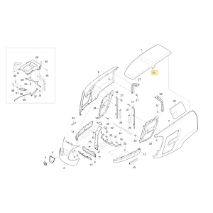 Górna gąbka dźwiękoszczelna KIOTI T4665-50391