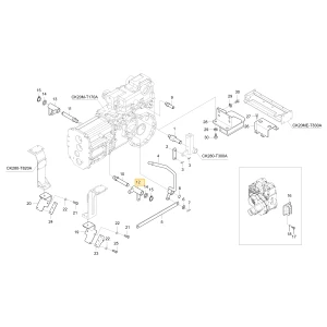 Dźwignia lewego hamulca Exterior KIOTI T4665-55781