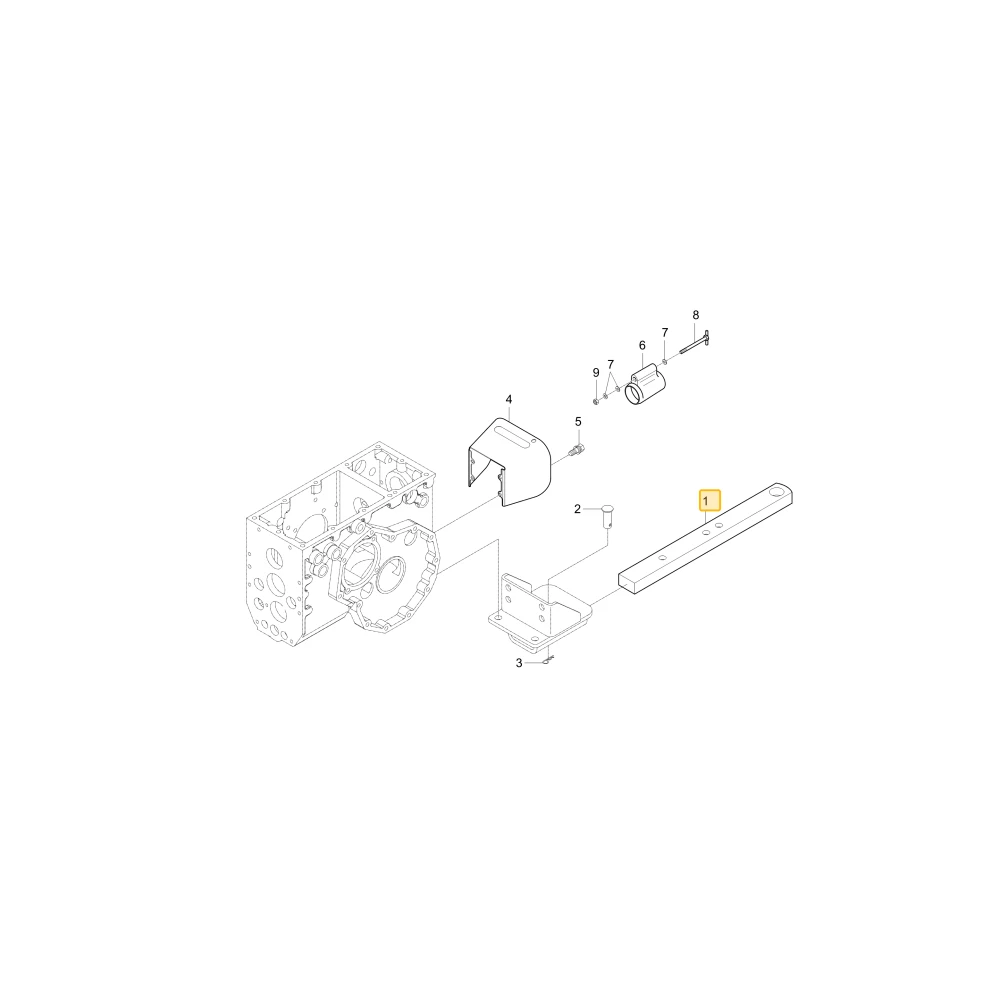 Belka zaczepowa belki U KIOTI T4665-78321
