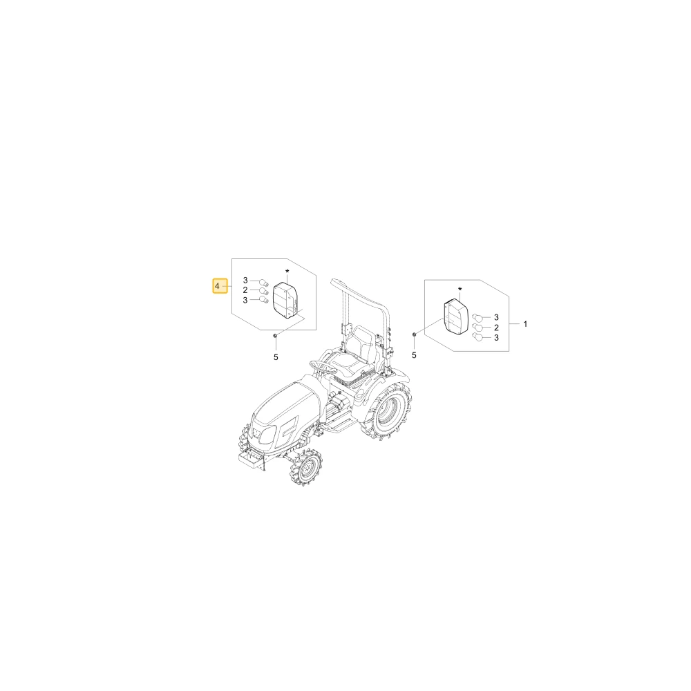 Prawa lampa kombinacji KIOTI T4667-69721