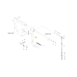 Pedał sprzęgła KIOTI T4670-55511