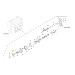 Koło zębate 22 32 KIOTI T4675-21722