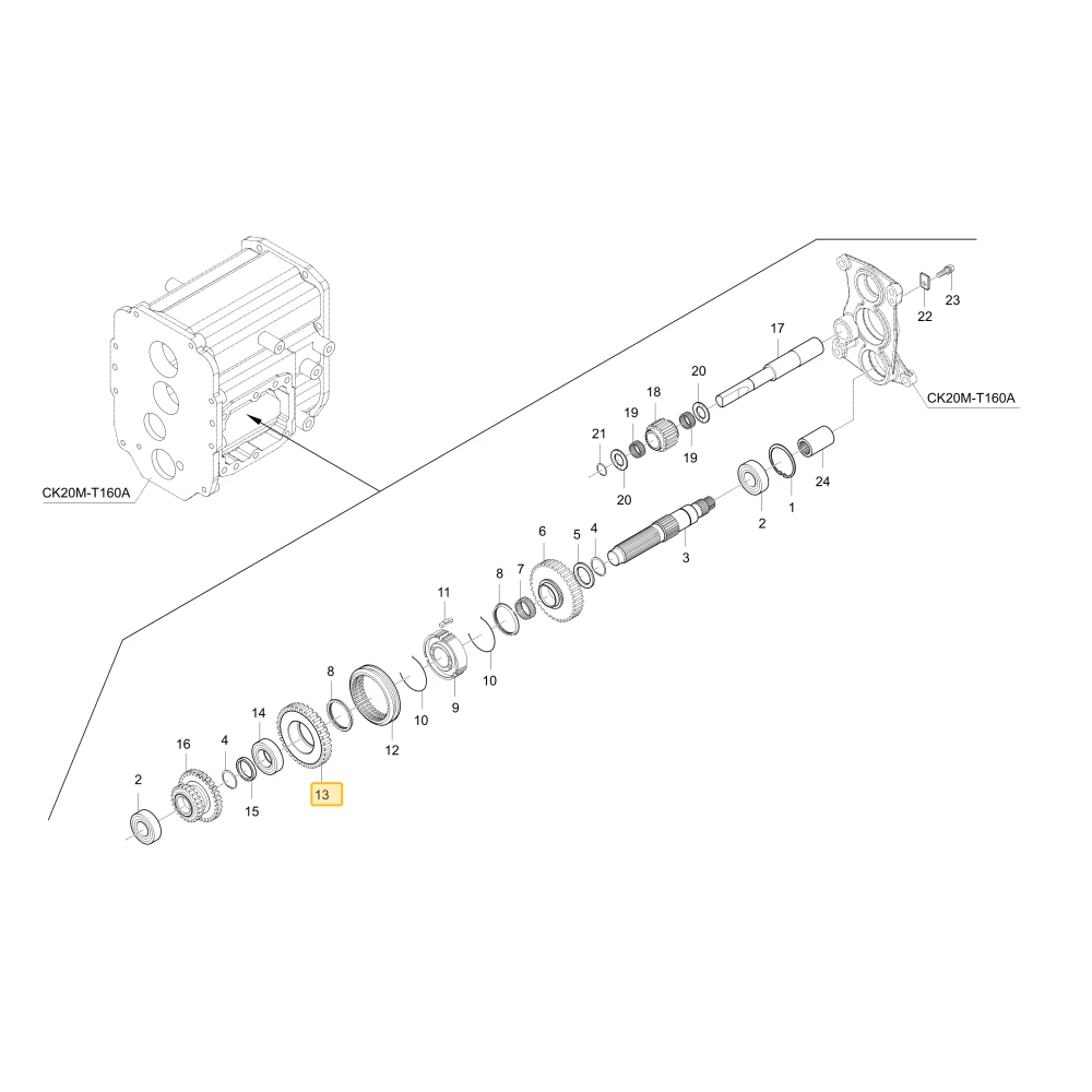 Koło zębate 40 KIOTI T4675-21731