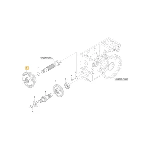 Koło zębate 41 21 KIOTI T4675-23521