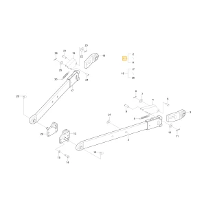 Dolny lewy łącznik KIOTI T4680-93014