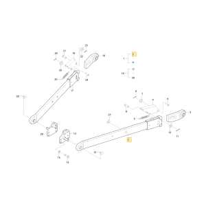 Korpus dolnego lewego łącznika KIOTI T4680-93024