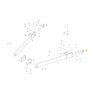 Obudowa dolnego lewego łącznika KIOTI T4680-93031