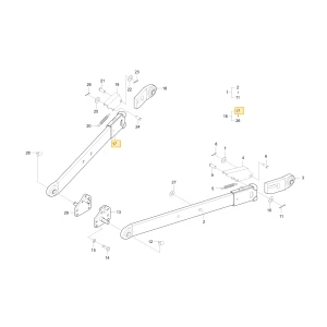 Dolny prawy łącznik KIOTI T4680-93123